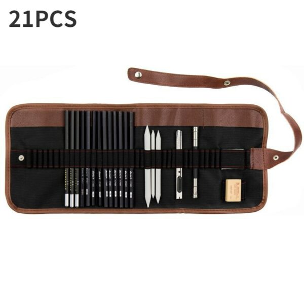 29 PCS Professional Color Pencil and Sketch Pencils Set for Draw Charcoal Oil Colored Pencils For Students Painting Art Supplies 2