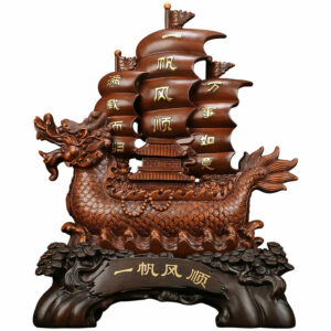 Smooth Sailing Sailboat Decoration Large Dragon Boat Housewarming Opening Gift Office Living Room Decoration 2