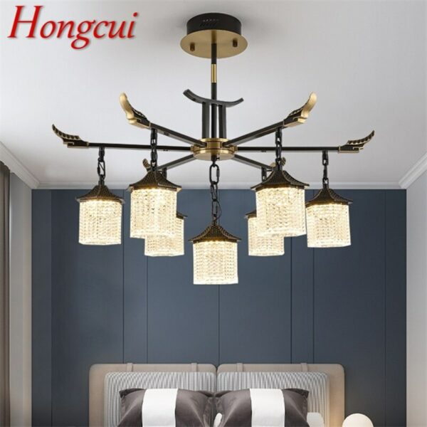 Hongcui New Pendant Light Modern Luxury Brass LED Lamp Fixtures For Home Decorative Dining Living Room 1