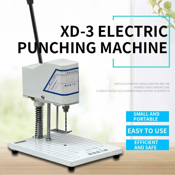 XD-3 Electric Binding Machine Voucher Drilling Machine Accounting Voucher Punching Financial Binding Machine Punching Machine 2