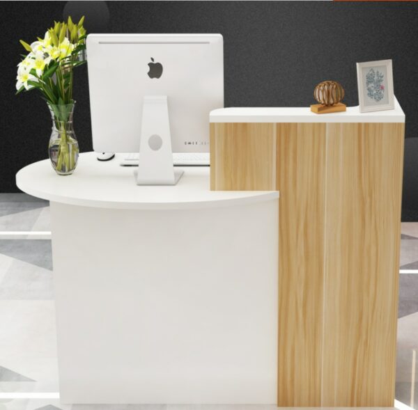 Cash register bar counter front desk shop creative simple modern small beauty salon clothing store counter reception desk 3