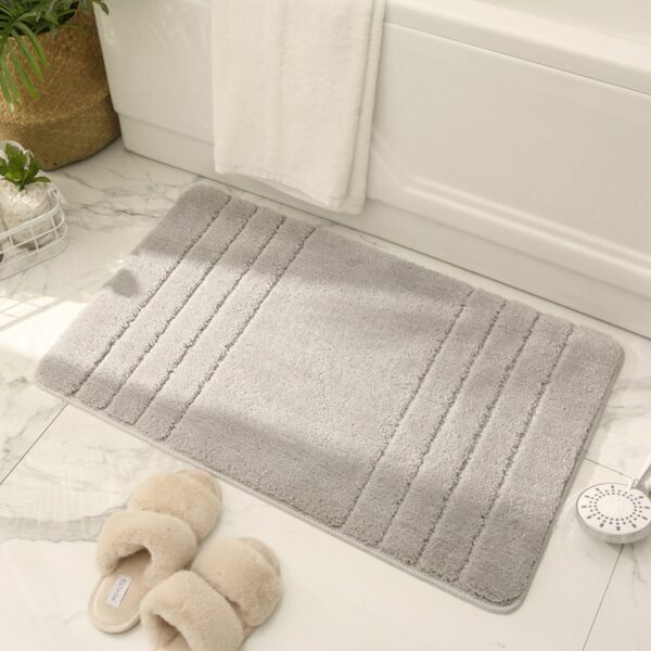 Inyahome Bathroom Rugs Bath Mat Super Soft Thick Shaggy Rug Highly Absorbent Carpet for Bathroom Bedroom and Kitchen Quick Dry 2