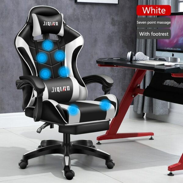 2022 New Massage Computer Chair Gaming Chair Furniture Luminescent RGB Office Chair Ergonomic Swivel Chair Home Live Gamer Chair 3