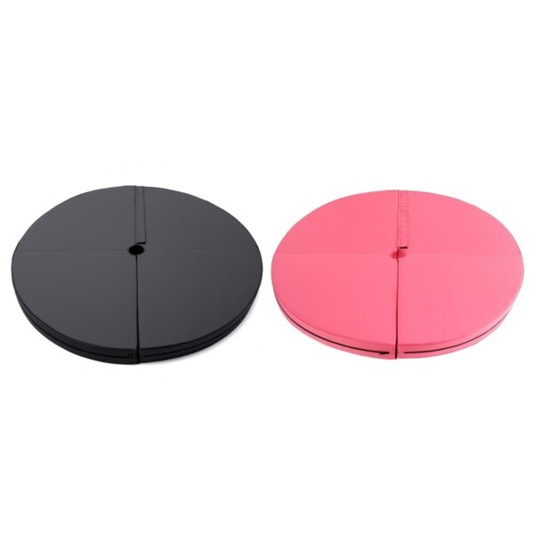 120*5-10cm Foldable Pole Dancing Protect Mat Round Yoga Mats Indoor Gym Fitness Equimpment Exercise Sports Safety Pads Men Women 4