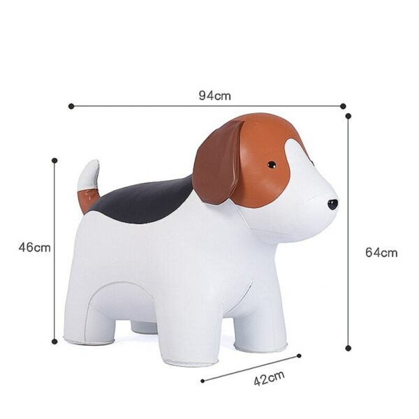 LARGE BEAGLE DOG STOOL Microfiber Leather Surface A Special Furniture For Your Home Decoration Beagle Stool 2