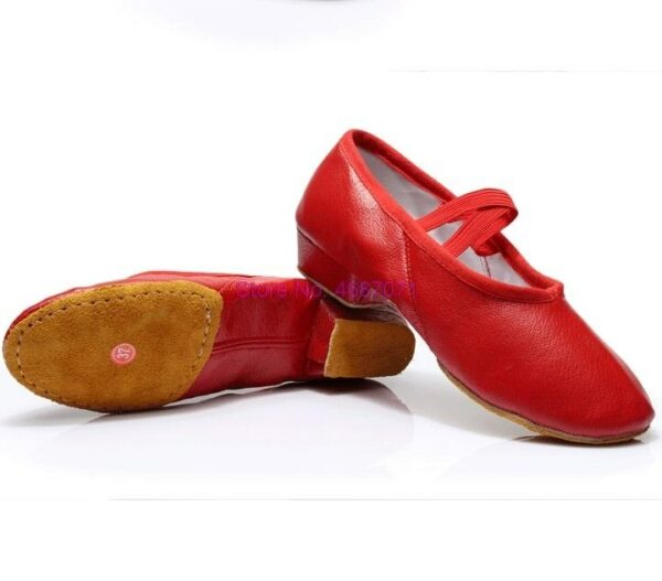 By DHL 50pcs Leather Jazz Dance Shoes Soft Pointe Ballet Salsa Dancing Shoes Sneakers Women'S Ballroom Dance Shoe Sturdy 5