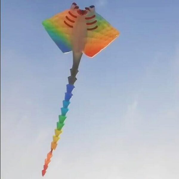 new arrival  12m indistinct Stingray kite soft inflatable kite show kite 5