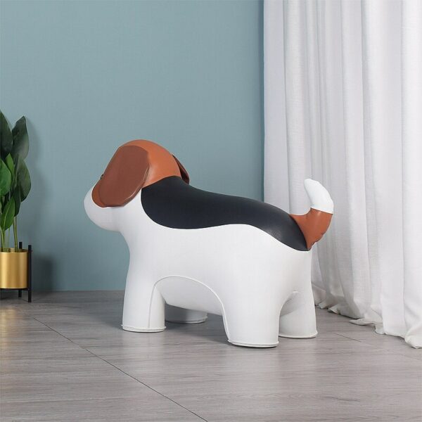 LARGE BEAGLE DOG STOOL Microfiber Leather Surface A Special Furniture For Your Home Decoration Beagle Stool 3