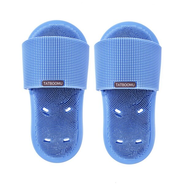 New magic foot washing slippers bathroom men's and women's bath anti-skid silicone slippers foot rubbing massage cleaning brush 5