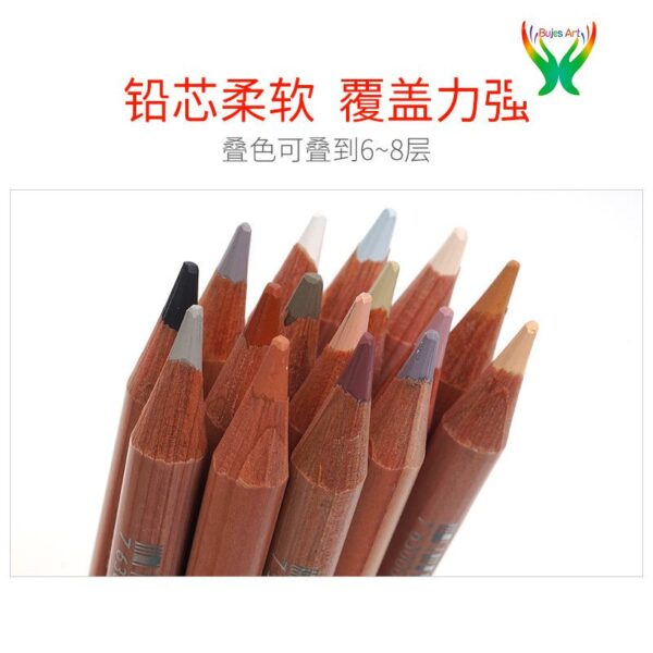 Luminance 6901 master oil color pencil 76 color suit color lead Pine penholder has good hand feel and smooth strokes 3