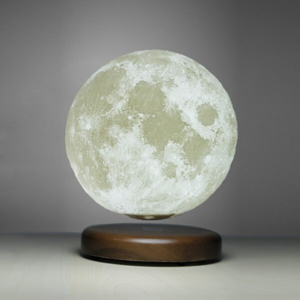 Levitating Moon Lamp Night Light Floating and Spinning Moonlight Magnetic Levitation 3/16 LED Colors for Home Office Decoration 4