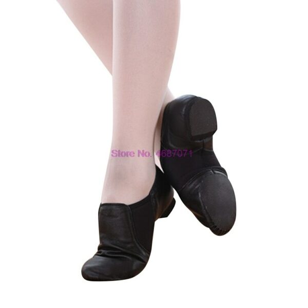 By DHL 50 pair Dance Shoes for Adults & Children Jazz Dance Shoes Jazz Slip on Dance Sneakers Dancing Shoes for Ladies Black Tan 3