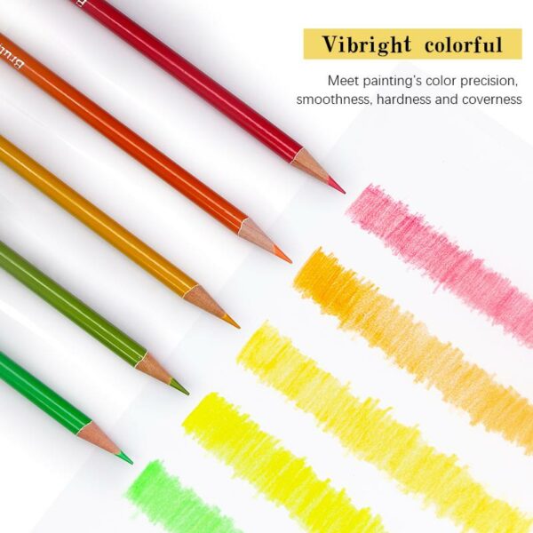 Brutfuner 120 Colors Professional Oil Color Pencils Wood Soft Watercolor Pencil for School Painting Draw Sketch Art Supplies 4