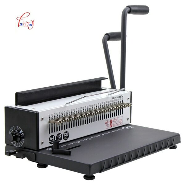 34Holes Manual Wire binding machine Metal Spiral Wire Spool Binding Machine A4 Binder Puncher machine 1pc 1