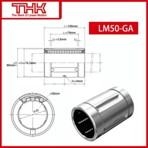 Original New THK linear bushing LM LM50-GA LM50GA linear bearing 2