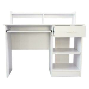 General Style Modern E1 15MM Chipboard Computer Desk White 2