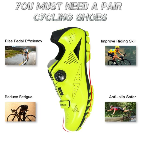 DAREVIE Cycling Shoes MTB Mountain Bike Cycling Shoes Pro Race MTB Self-Locking Bicycle Sneakers Boots SPD Lock Shoes Men Women 2