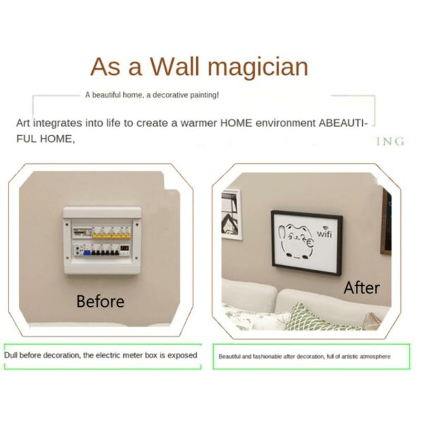 Poster Decorative Mural Lamina Punch-free Electric Meter Box Decorative Painting Electric Box Switch Power Switch Shield Boxes 6