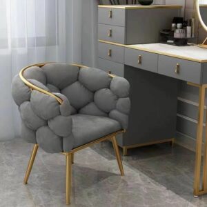 Nordic Home Furniture Princess Bedroom Chair Soft Comfortable Living Room Furniture Girl Office Chair Dropshipping 2