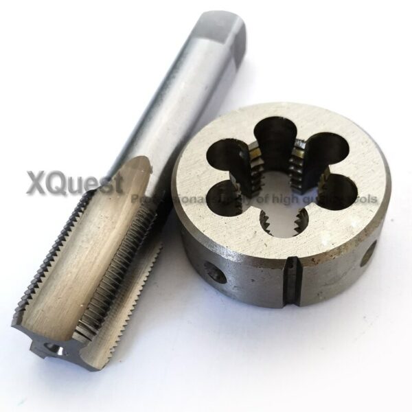 2pcs Metric Thread Right hand Tap and Die set M28 Machine Straight Flute plug taps round dies M28X3 M28X2 M28X1.5 M28X1 cutting 2