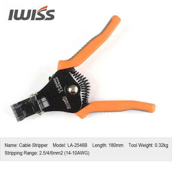 IWISS KIT-2546S Solar Crimping Crimper Plier Tool Kit with Stripper, Cutter, Spanners and Dies for Crimp 2.5/4/6mm2 5