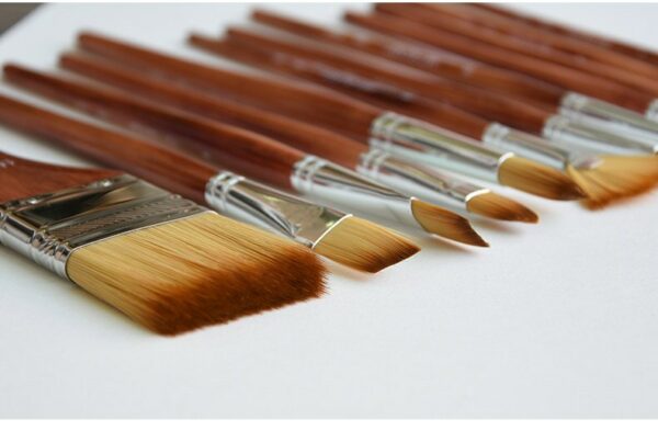 12/24 Pcs Professional Paint Brush Set Artist Nylon Hair Acrylic Watercolor Oil Painting Drawing for Art Supplies paint brushes 5