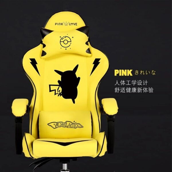 Cute Cartoon Chairs Bedroom Comfortable Computer Chair Home Girls Gaming Chair Swivel Chair Adjustable Live Gamer Chairs 4