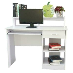 General Style Modern E1 15MM Chipboard Computer Desk White 1