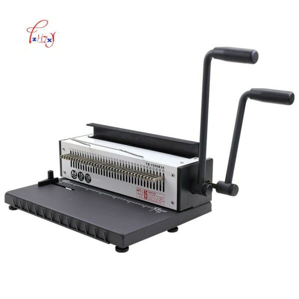 34Holes Manual Wire binding machine Metal Spiral Wire Spool Binding Machine A4 Binder Puncher machine 1pc 4