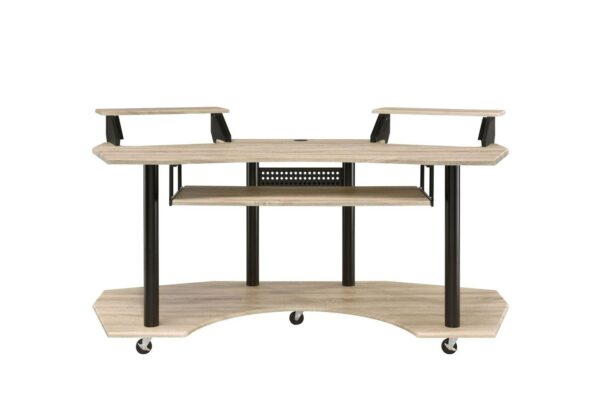 Eleazar Computer Desk, Natural Oak 92892 3