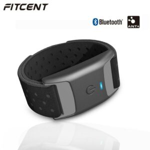 FITCENT Rechargeable Armband Heart Rate Monitor ANT+ Bluetooth Optical Fitness HR Sensor for Garmin Wahoo Bike Computer Peloton 1