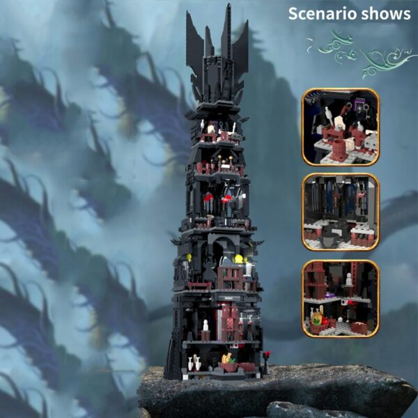 IN STOCK Movie Series The Tower of Orthanc 112501 4059Pcs Building Blocks Bricks Educational Toys Birthday Boy Gifts 16010 10237 4