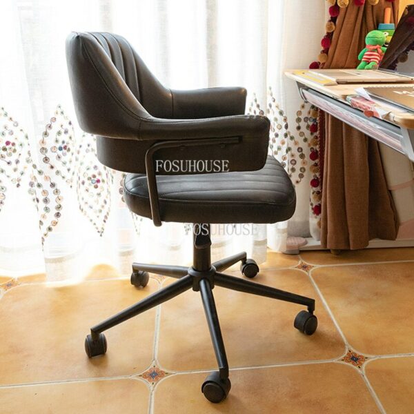 Front Desk Bedroom Backrest Lounge Chair Hotel Computer Chairs Simple Home Furniture Lifting Swivel Study Office Chair FOSUHOUSE 1