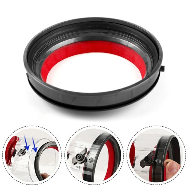 For Dyson V10 SV12 Vacuum Cleaner Top Fixed Sealing Ring Dust Ring Dust Bucket Attachment Dust Cup Replacement Parts 3