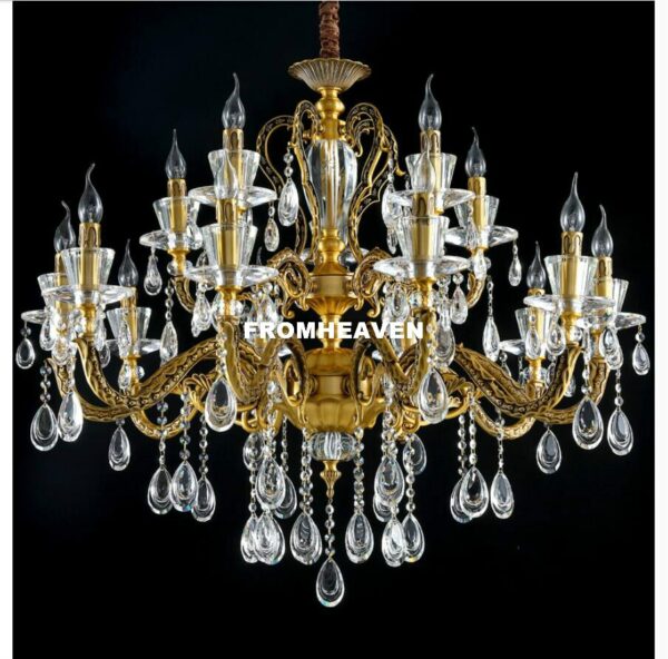 Free Shipping Crystal chandelier For Living Room Bronze Chandelier Decoration Modern Chandeliers Lighting Kitchen Hanging Lamp 4