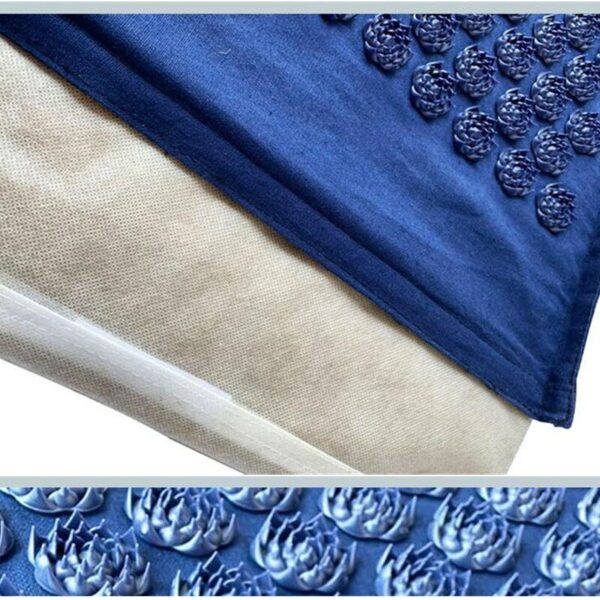 Nature Linen Coconut palm Massage Yoga mat sport pillow mat with bag Lotus Spike Acupressure Mat Cushion 4