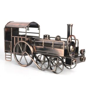 Retro Vintage Lron Steam Locomotive Model Craft Office Home Creative Decoration Ornament Miniature Desktop Art Ornaments Crafts 1