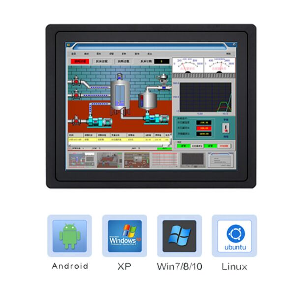 10" 12 15 inch embedded industrial Tablet PC all-in-one Computer capacitive touch screen built-in wireless WiFi Windows 10 Pro 4