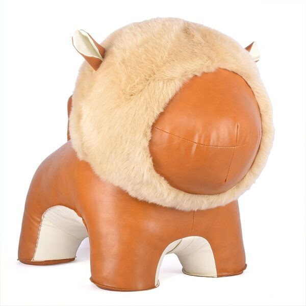 LARGE LION STOOL Microfiber Leather Surface A Special Furniture For Your Home Decoration 1