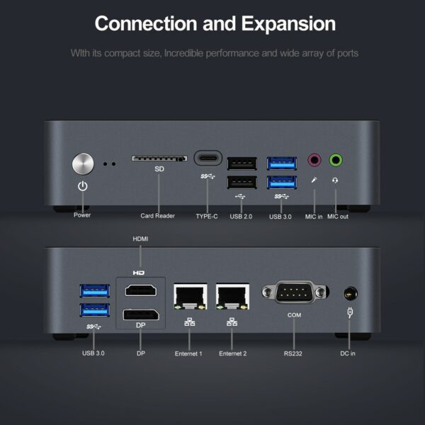 Chatreey mini pc KC10 intel 10th core i5 10210u i7 10510u windows 10 pro DDR4 desktop gaming computer Support windows 11 5