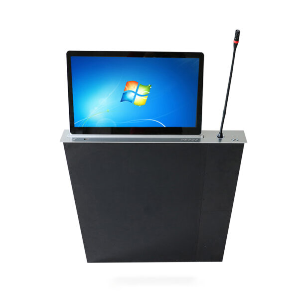 Table mount touch screen conference desk lcd monitor lift for paperless conference system